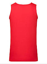 Червона Чоловіча майка спортивна Athletic vest Fruit of the loom, фото 4