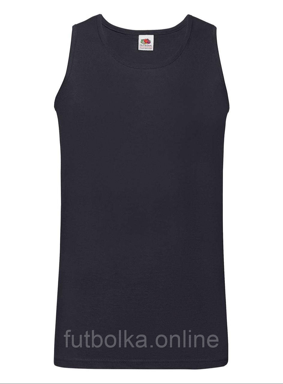 Глибоко Темно-Синя Чоловіча майка спортивна Athletic vest Fruit of the loom