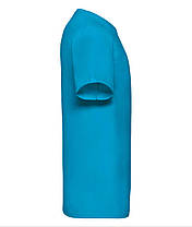 Ультрамаринова чоловіча футболка базова з V-подібним вирізом Valueweight v-neck Fruit of the loom, фото 2