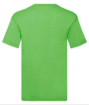Лаймова чоловіча футболка літня з V-подібним вирізом Original V-neck Fruit of the loom, фото 4