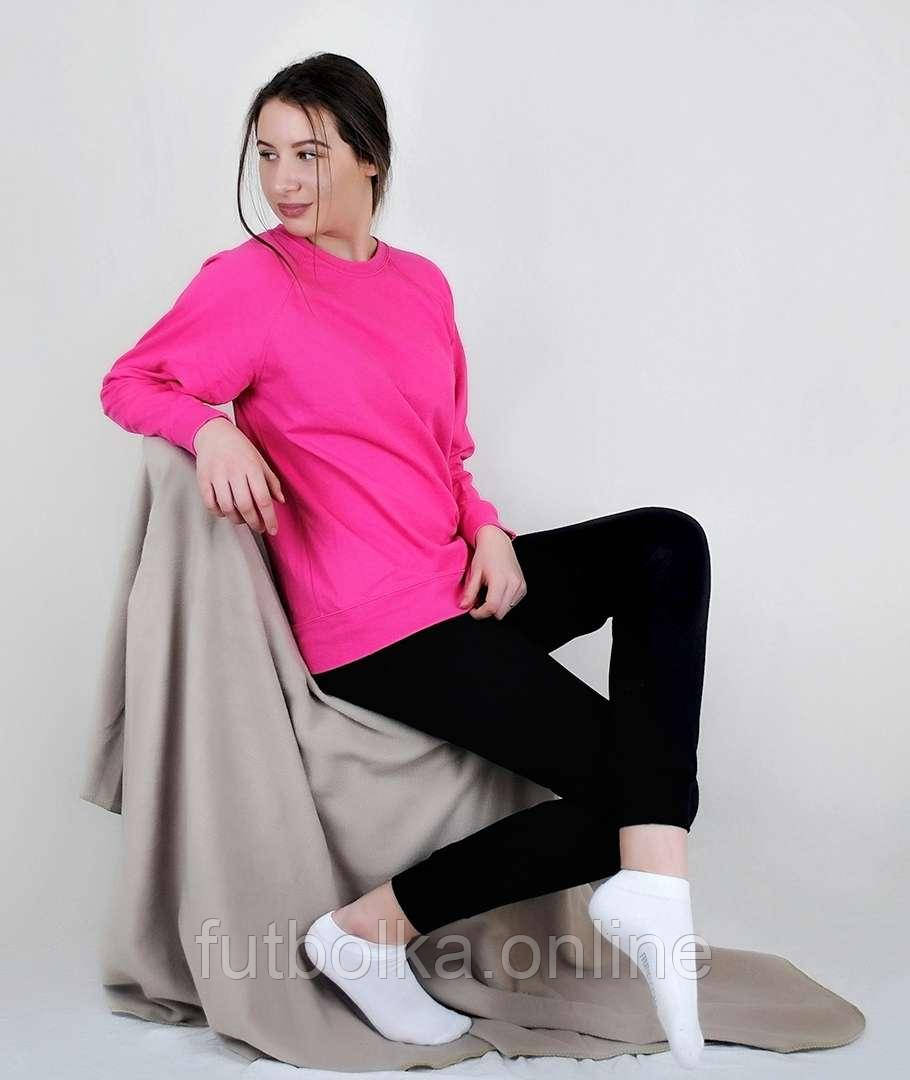 Малиновий жіночий спортивний костюм для тренувань Lightweight raglan sweat lady-fit Fruit of the loom