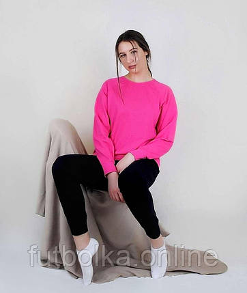 Малиновий жіночий спортивний костюм для тренувань Lightweight raglan sweat lady-fit Fruit of the loom, фото 3