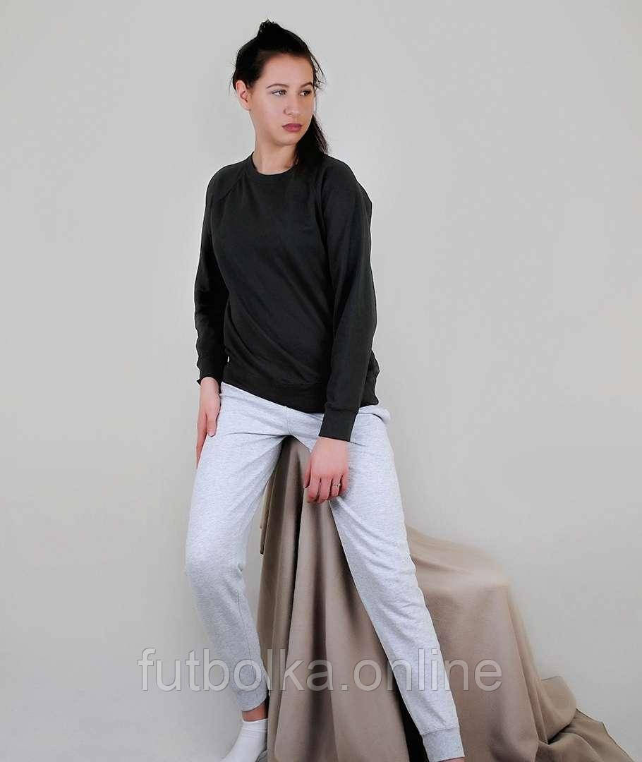 Світлий Графіт жіночий спортивний костюм для тренувань Lightweight raglan sweat lady-fit Fruit of the loom