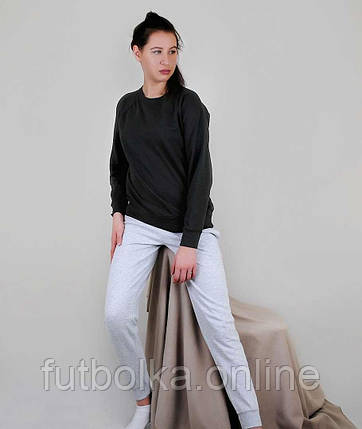 Світлий Графіт жіночий спортивний костюм для тренувань Lightweight raglan sweat lady-fit Fruit of the loom, фото 1