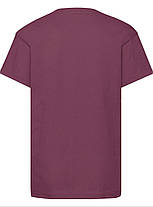 Бордова дитяча футболка модна Original kids T Fruit of the loom, фото 3