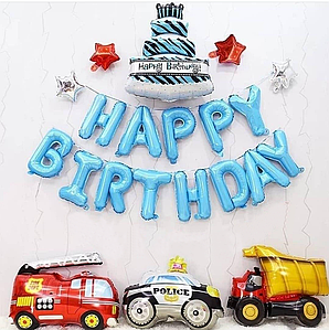 Фотозона з кульок БЛАКИТНИЙ ТОРТИК