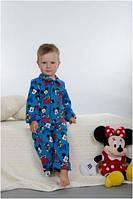 Пижама детская теплая байковая для мальчика зимняя хлопок Wiktoria W 166
