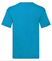 Ультрамаринова чоловіча футболка літня з V-подібним вирізом Original V-neck Fruit of the loom, фото 4