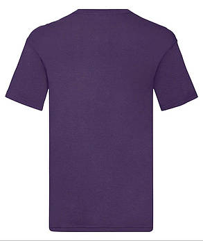 Фіолетова чоловіча футболка літня з V-подібним вирізом Original V-neck Fruit of the loom, фото 4