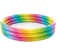 Дитячий надувний басейн Intex 58439 Інтекс 147*33 см 3 кільця 330 л для дітей з 2 років