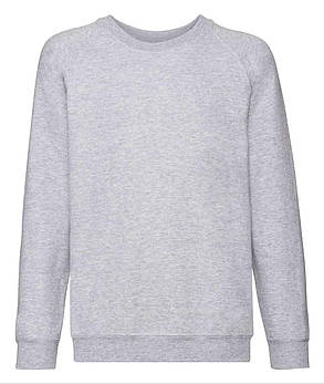 Сіро-Ліловий спортивний костюм дитячий теплий Classic raglan tracksuit Fruit of the loom, фото 2