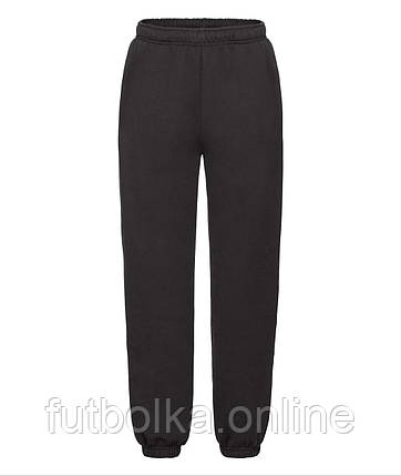 Чорний спортивний костюм дитячий преміальний Premium raglan tracksuit Fruit of the loom, фото 3