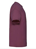 Бордова футболка дитяча для хлопчика м'яка Valueweight kids Fruit of the loom, фото 2