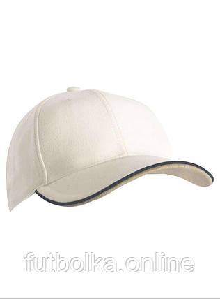 Тілесна кепка спортивна 6 Panel Double Sandwich Cap Myrtle Beach, фото 1