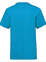 Ультрамаринова футболка дитяча для хлопчика м'яка Valueweight kids Fruit of the loom, фото 3
