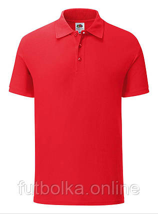 Червона футболка поло чоловіча приталена 65/35 Tailored Fit Polo Fruit of the loom, фото 1