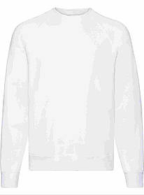 Білий реглан чоловічий зимовий Classic raglan sweat Fruit of the loom