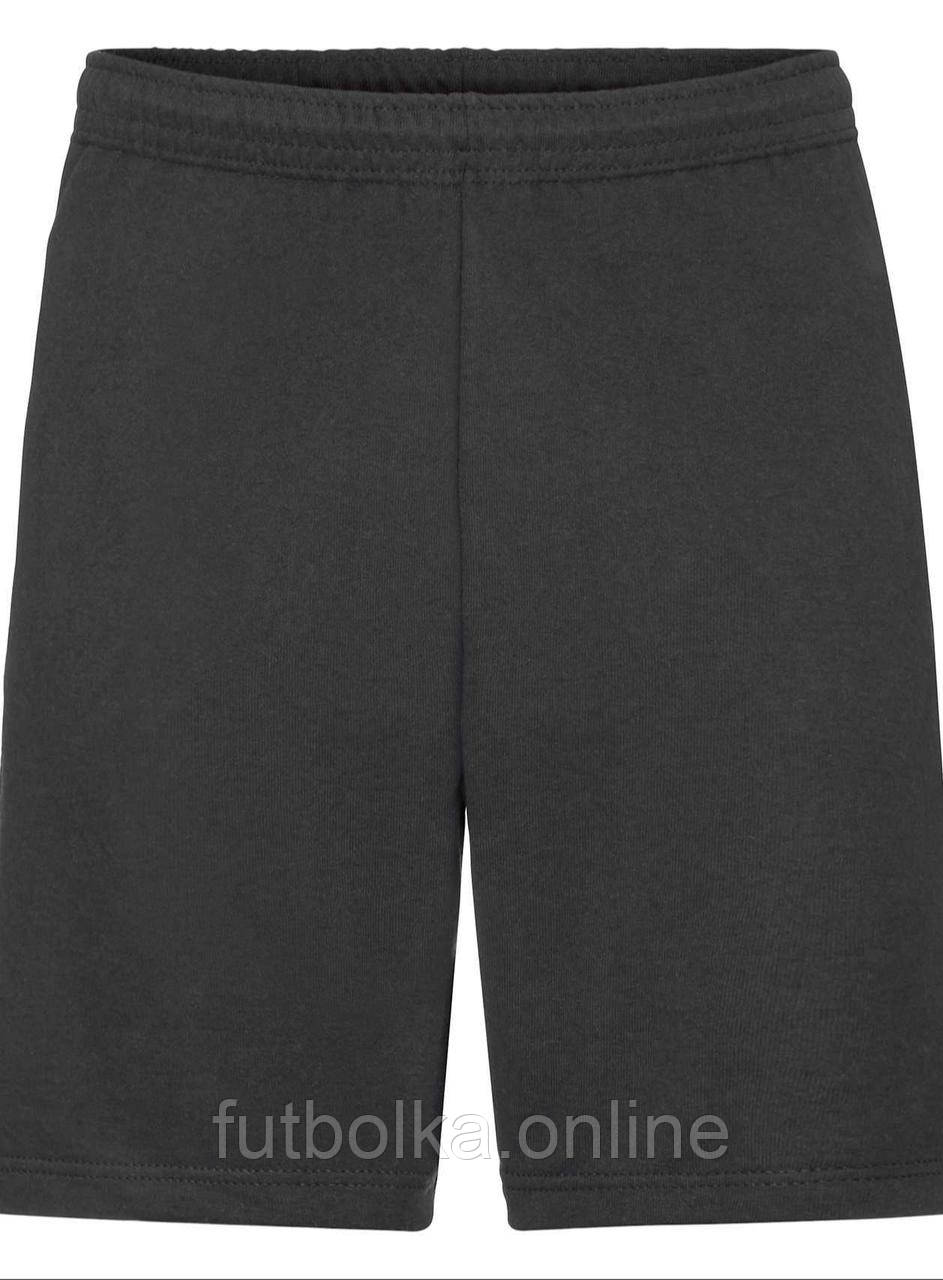 Чорні шорти чоловічі спортивні Lightweight shorts Fruit of the loom