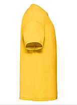 Сонячно Жовта футболка дитяча для хлопчика м'яка Valueweight kids Fruit of the loom, фото 2