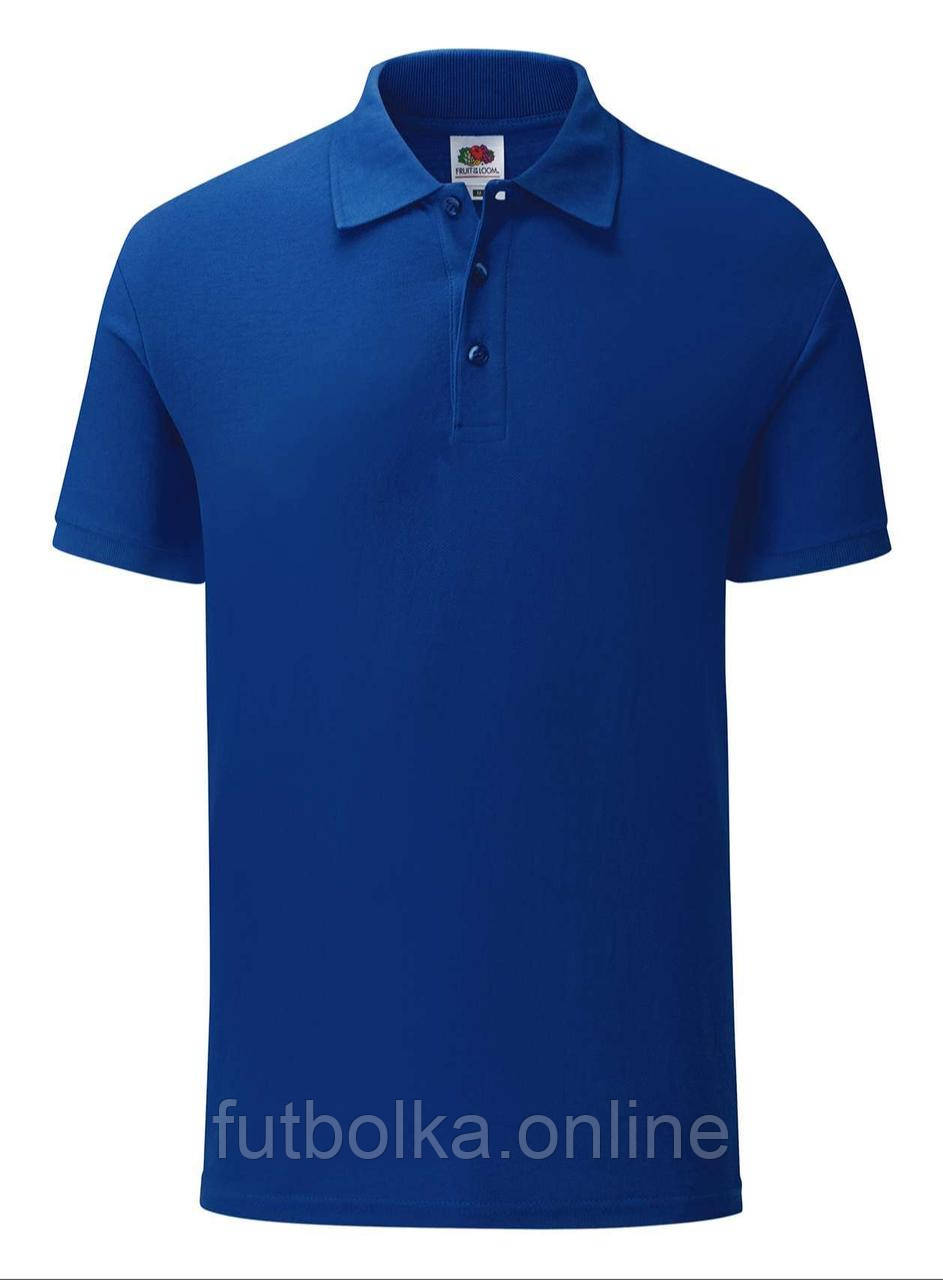 Синій Кобальт футболка поло чоловіча легка Iconic Polo Fruit of the loom