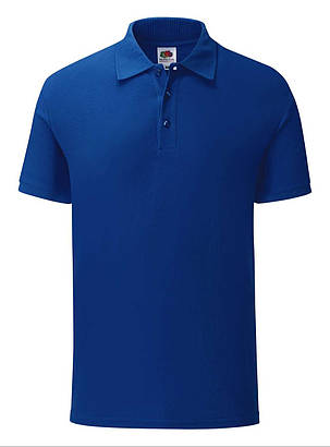 Синій Кобальт футболка поло чоловіча легка Iconic Polo Fruit of the loom, фото 1