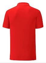 Червона футболка поло чоловіча легка Iconic Polo Fruit of the loom, фото 4