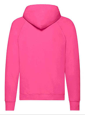 Малиновий худі чоловічий вільний Lightweight hooded sweat Fruit of the loom, фото 3