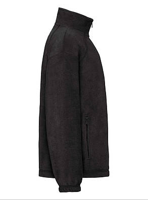 Чорна кофта дитяча на замку Full zip fleece kids Fruit of the loom, фото 3
