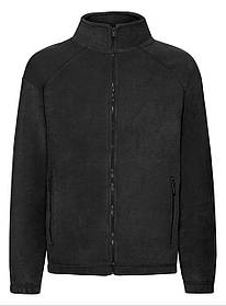 Чорна кофта дитяча на замку Full zip fleece kids Fruit of the loom