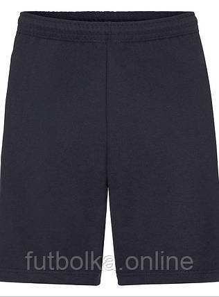 Глибоко Темно-Сині шорти чоловічі спортивні Lightweight shorts Fruit of the loom, фото 1