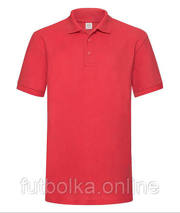Червоне поло чоловіче щільне 65/35 Heavy polo Fruit of the loom, фото 1