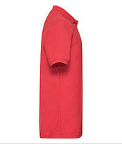 Червоне поло чоловіче щільне 65/35 Heavy polo Fruit of the loom, фото 3