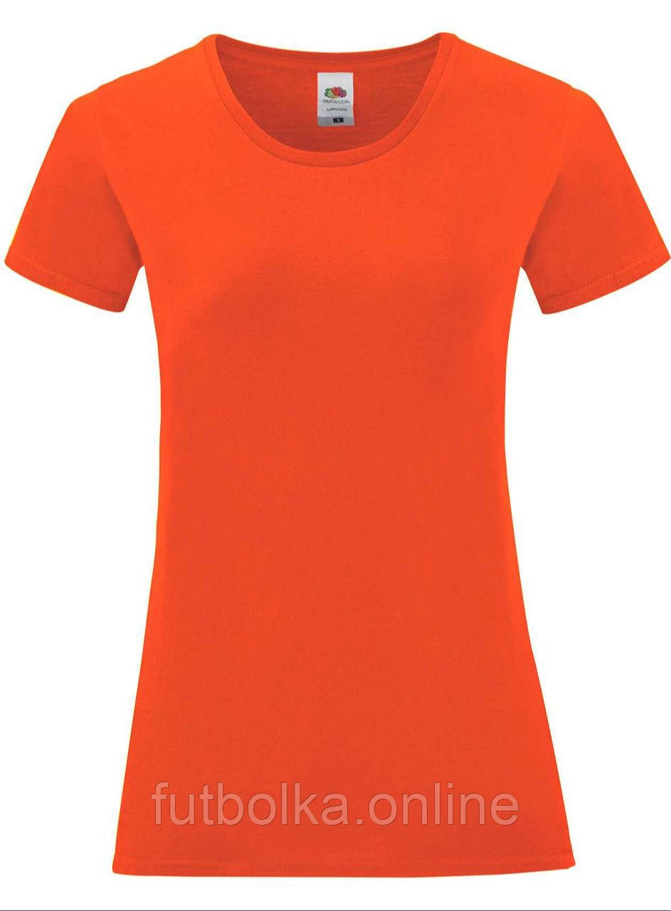 Вогняна жіноча футболка легка Ladies Iconic T Fruit of the loom