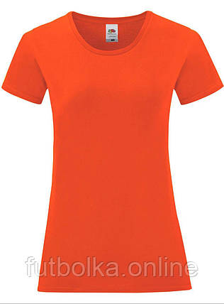 Вогняна жіноча футболка легка Ladies Iconic T Fruit of the loom, фото 1