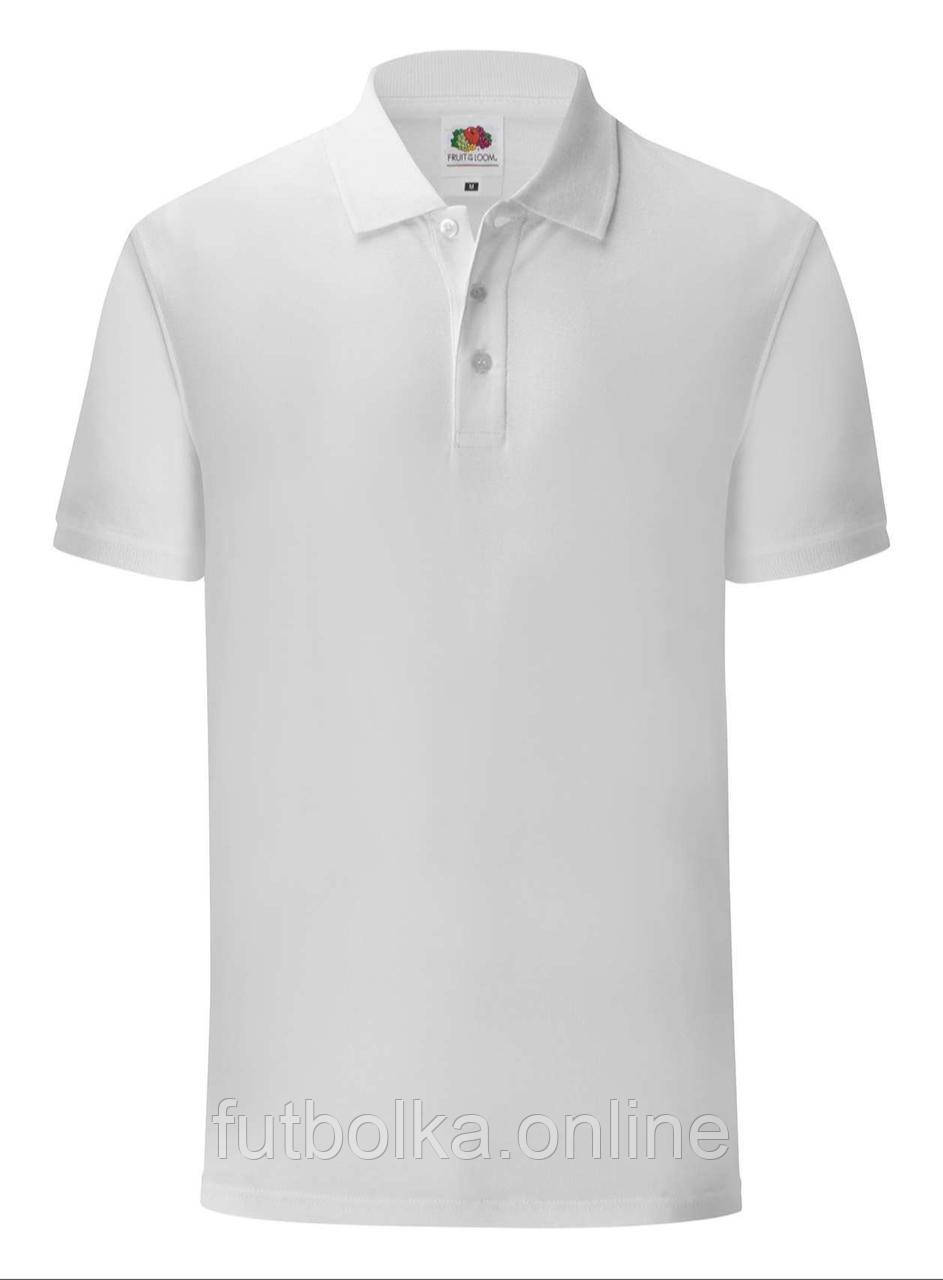 Біла футболка поло чоловіча легка Iconic Polo Fruit of the loom