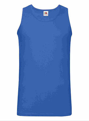 Яскраво-Синя Чоловіча майка спортивна Athletic vest Fruit of the loom, фото 1