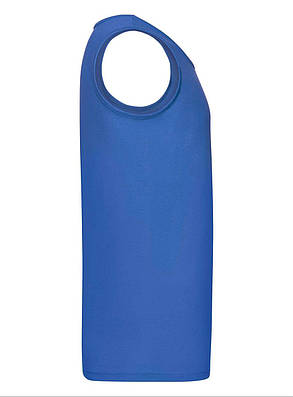 Яскраво-Синя Чоловіча майка спортивна Athletic vest Fruit of the loom, фото 3