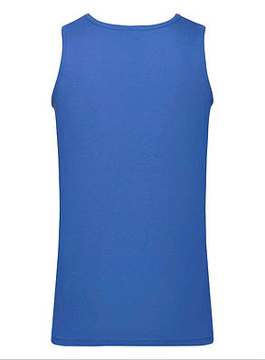 Яскраво-Синя Чоловіча майка спортивна Athletic vest Fruit of the loom, фото 4
