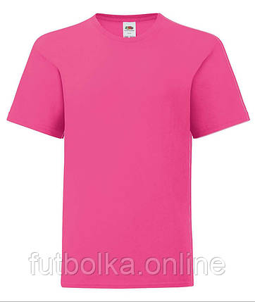 Малинова футболка дитяча для хлопчика базова Kids Iconic T Fruit of the loom, фото 1