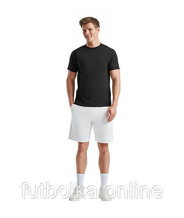 Білі чоловічі шорти літні Iconic 195 Jersey Shorts Fruit of the loom, фото 1