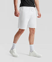 Білі чоловічі шорти літні Iconic 195 Jersey Shorts Fruit of the loom, фото 5
