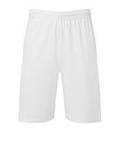 Білі чоловічі шорти літні Iconic 195 Jersey Shorts Fruit of the loom, фото 6