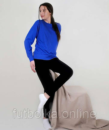 Яскраво-Синій жіночий спортивний костюм для тренувань Lightweight raglan sweat lady-fit Fruit of the loom, фото 2