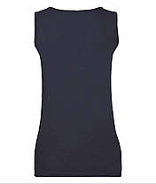 Глибоко Темно-Синя жіноча майка для тренувань Valueweight vest lady-fit Fruit of the loom, фото 4