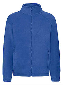 Яскраво-Синя дитяча кофта для дівчинки на блискавці Full zip fleece kids Fruit of the loom