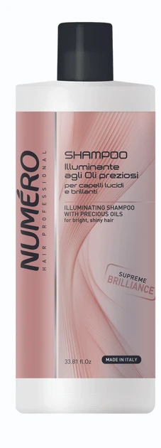 Шампунь Brelil Numero для блиску волосся на основі цінних олій 1000 мл, фото 1