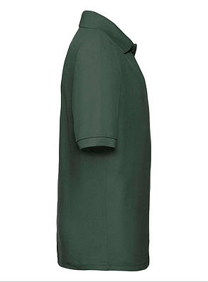 Чорна футболка поло дитяча для дівчинки однотонна 65/35 Polo kids Fruit of the loom, фото 2