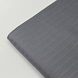 Сатин страйп графитового кольори 1*1 см ширина 240 см № VS-00-10, фото 7