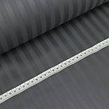 Сатин страйп графитового кольори 1*1 см ширина 240 см № VS-00-10, фото 5