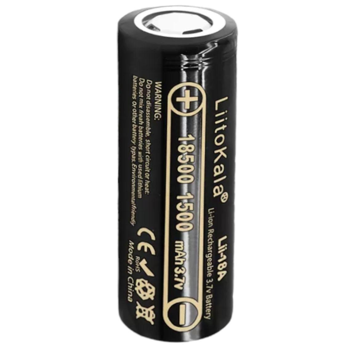 Акум. літій-іонний 18500 LiitoKala Lii-18A 1500mah, Li-ion акумулятор 3.7В